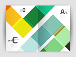 Business a4 business brochure geometrical template