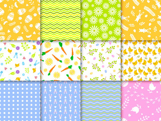 Easter seamless pattern background design vector illustration