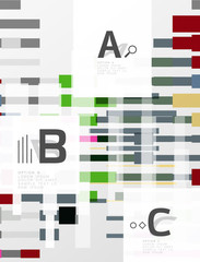 Geometrical abstract background with infographics