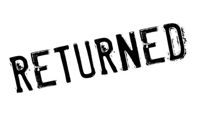 Returned rubber stamp. Grunge design with dust scratches. Effects can be easily removed for a clean, crisp look. Color is easily changed.