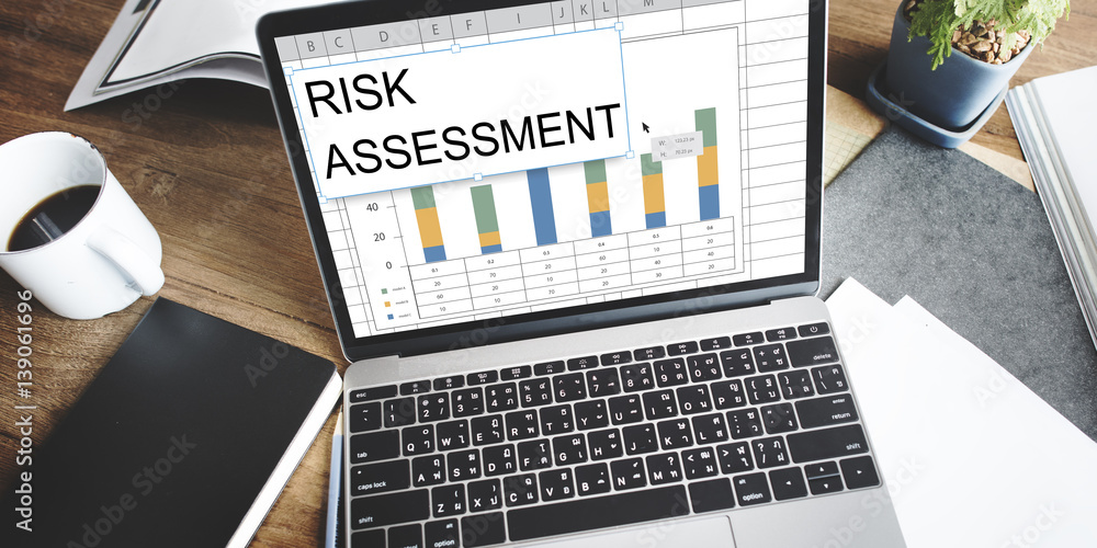 Poster risk assessment graph chart spreadsheet table word