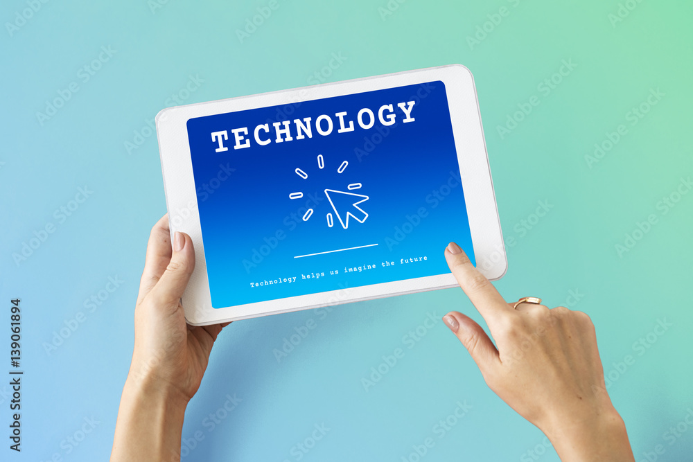 Poster global digital explore technology networking