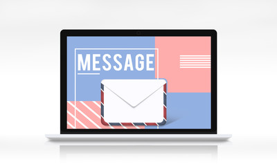 Email Communication Envelope Icon Graphic