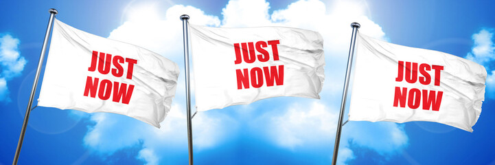 just now, 3D rendering, triple flags