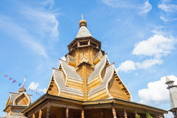 Wooden church inside the iconic complex 