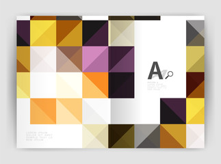 Square annual report brochure a4 print template