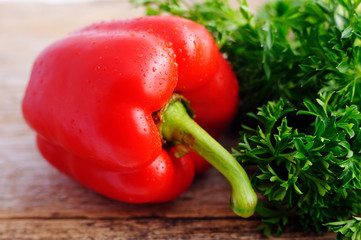 Fresh peppers. sweet pepper