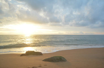 sunrise beach landscape background