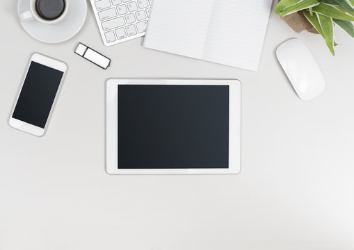 Tablet Pc Office Desk Mockup