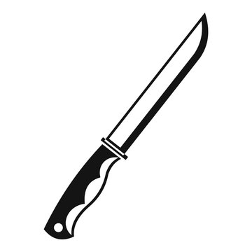 Knife icon, simple style