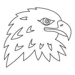 Eagle icon , outline style