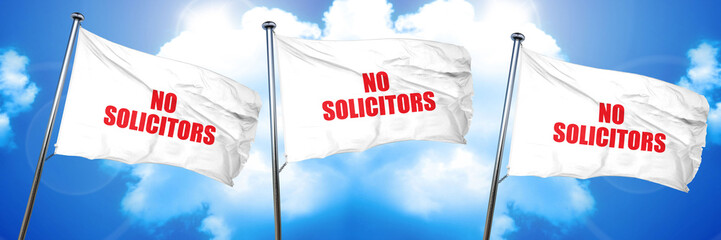 no solicitors, 3D rendering, triple flags