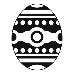 Beautiful easter egg icon , simple style