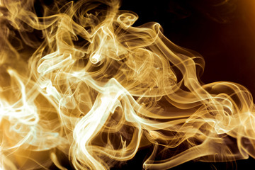 Abstract background of smoke warm gold tones