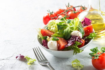 Fresh salad in a bowl.