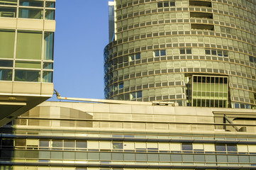Vienna, Danube City, modern architecture, window facade, Austria