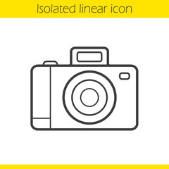 Photo camera linear icon
