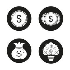 Money icons set