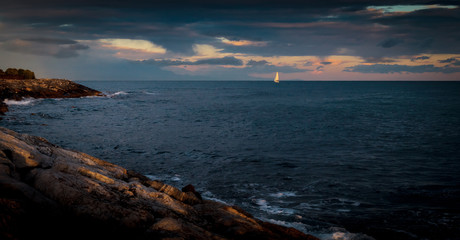 Last Boat returning to port