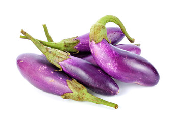 eggplant vegetable on white background