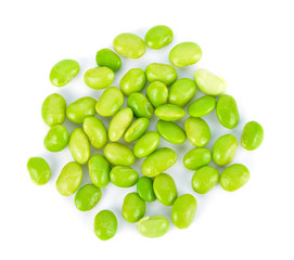 edamame, boiled green soy beans, japanese food