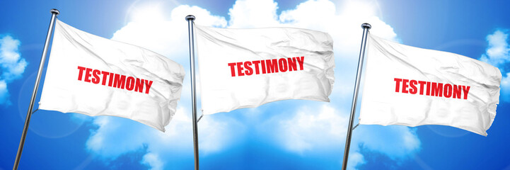 testimony, 3D rendering, triple flags
