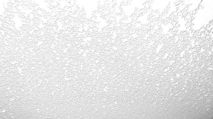 White with gray snow on glass. Use for backgrounds and textures.