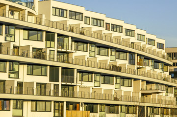 Obraz premium Wienerberg City, modern architecture, flats, Austria, Vienna, 10