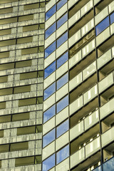 Fototapeta premium Wienerberg City, modern architecture, tower of flats, Austria, V
