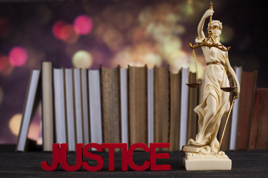 Justice concept, Court gavel,Law theme, mallet of judge