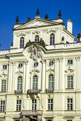 Fototapeta na wymiar Prague, building on hill Hradschin, Czech Republic