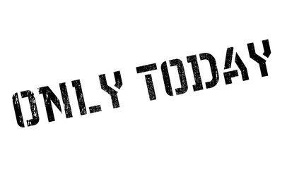 Only Today rubber stamp. Grunge design with dust scratches. Effects can be easily removed for a clean, crisp look. Color is easily changed.