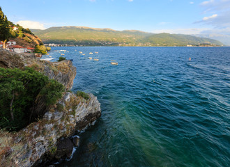 Lake Ohrid summer view.