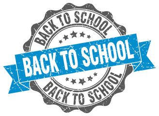 Obraz premium back to school stamp. sign. seal