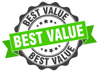 best value stamp. sign. seal