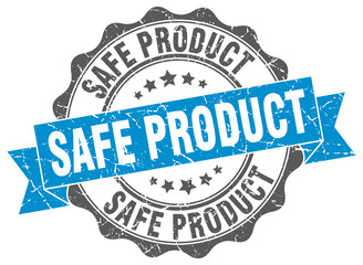 safe product stamp. sign. seal