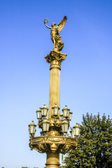 Prague, Golden statue, Czech Republic