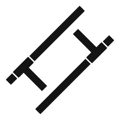 Tonfa icon, simple style