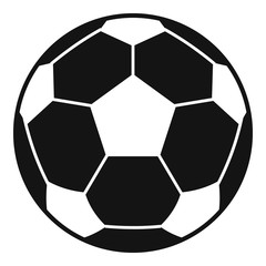 Fototapeta premium Football soccer ball icon, simple style