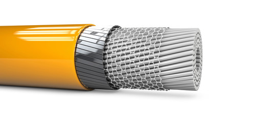 3d Illustaration of Abstract nano tube structure.