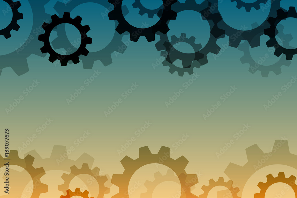 Aufkleber Vector background with a gear element. Industrial components, Eps 10