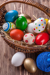 Colorful easter eggs