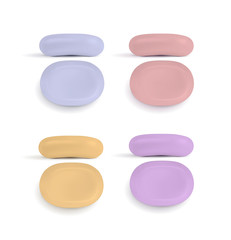 Multicolored vector soap