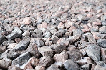 Crushed stone background