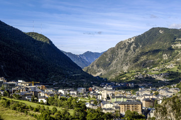 Andorra Encamp, city view, Andorra - obrazy, fototapety, plakaty