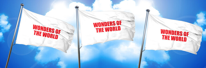 wonders of the world, 3D rendering, triple flags