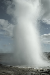 Fototapeta na wymiar Eruption of Strokkur Geyser in Iceland