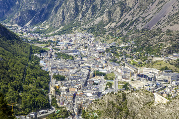 Fototapeta premium Andorra La Vella, capital, Andorra