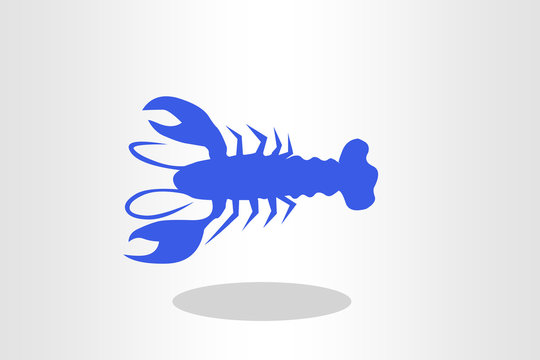 Illustration of blue lobster