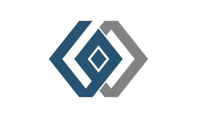 Modern Logo Solution Letter G O 